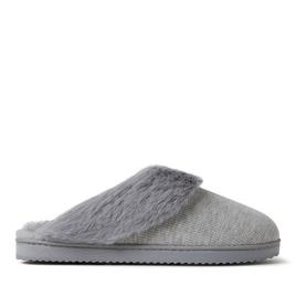 Womens Dearfoams® Dahlia Rib Knit Scuff Slippers