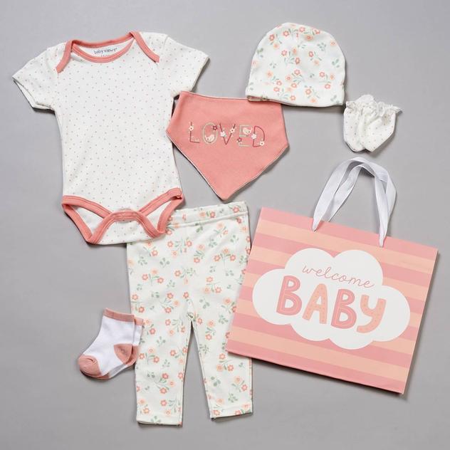 Baby Girl (NB-6M) baby views® 8pc. Loved Floral Hanging Gift Set