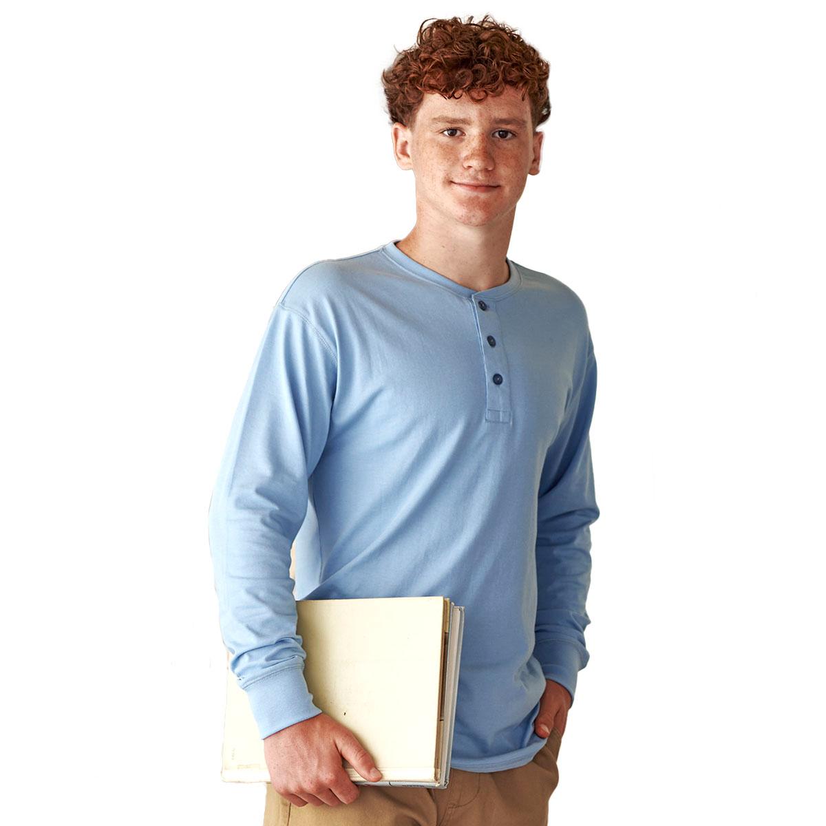 Young Mens Architect(R) Jean Co. Long Sleeve Henley
