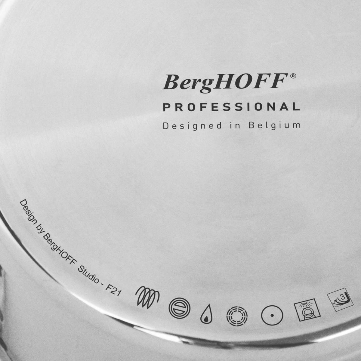 BergHOFF Professional Tri-Ply 3qt Stainless Steel Saucepan w/ Lid
