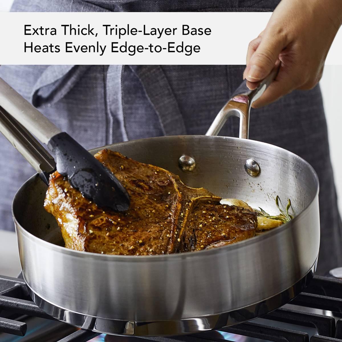 KitchenAid® Stainless Steel 3-Ply Base 11pc. Cookware Set