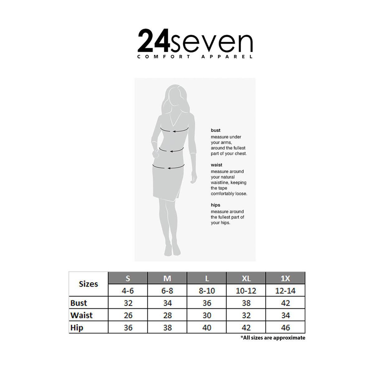 Womens 24/7 Comfort Apparel Multicolor Empire Waist Midi Dress