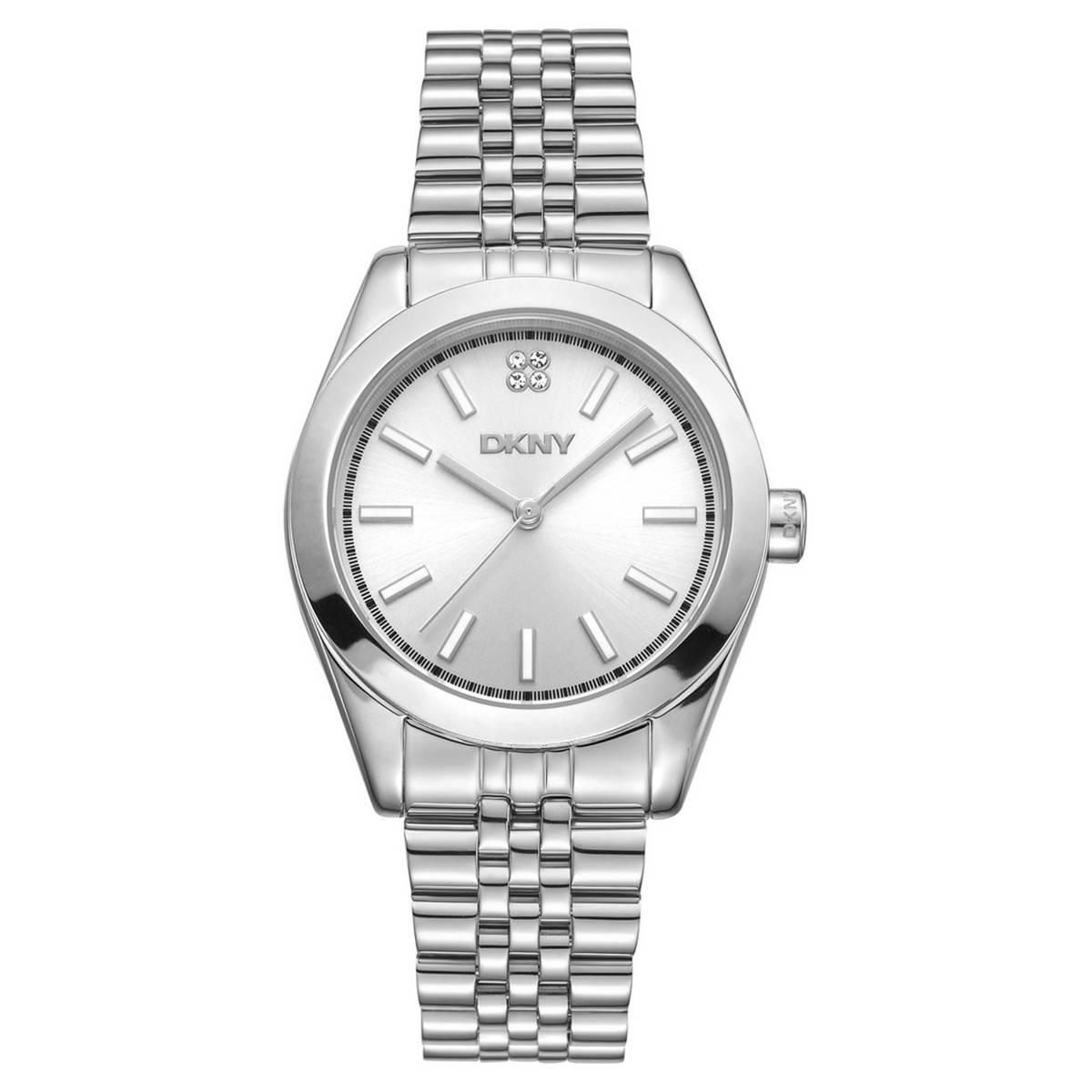 Womens DKNY Nolita Midi Silver Dial Bracelet Watch - DK1L029M0035