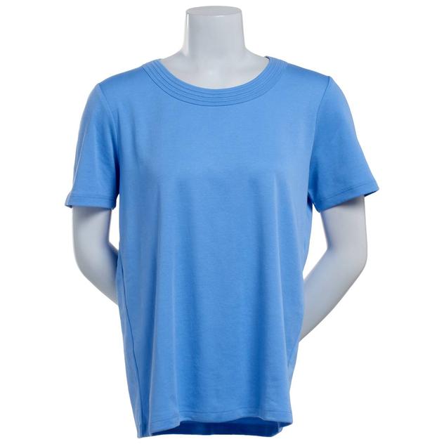 Womens Hasting & Smith Short Sleeve Round Neck Binding Tee