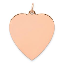 Gold Classics(tm) 14kt. Rose Gold Large Heart Disc Pendant