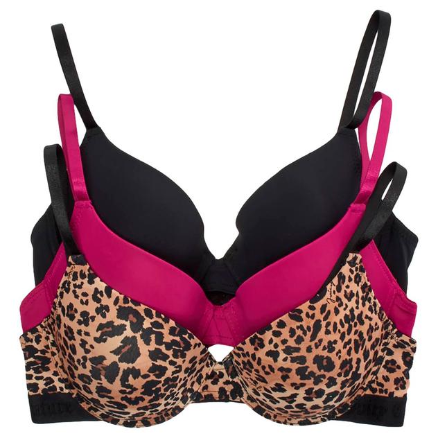 Juniors Juicy Couture 3pk. Jacquard Logo Bras  - JC4002-3PKCU