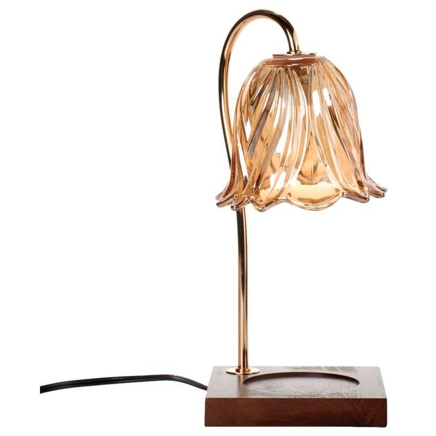 Mikasa® Amber Brown Glass Shade Electric Candle Warmer