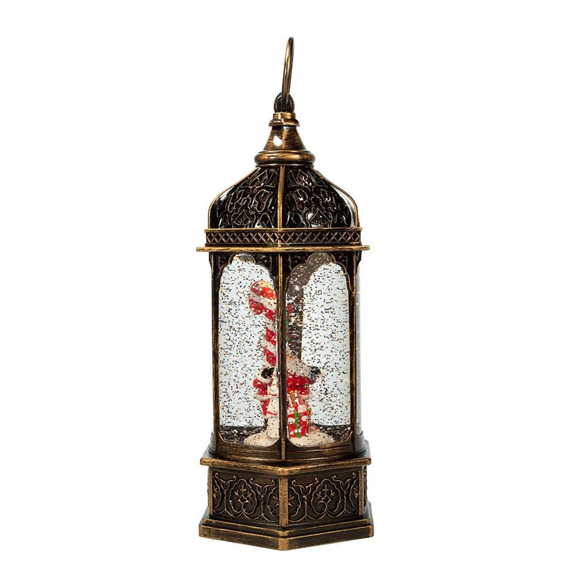 Kurt S. Adler 11in. Light Up Santa Water Lantern