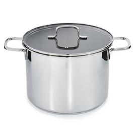 BergHOFF Helix Stainless Steel 10.25in. Stockpot w/ Glass Lid