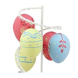 Northlight Seasonal Floral and Striped Decorative Easter Egg Tree