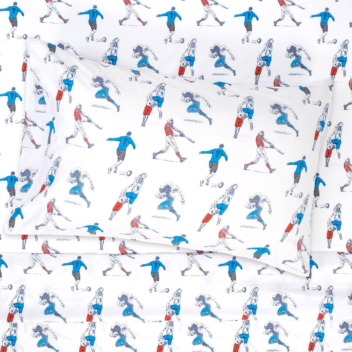 Sweet Home Collection Kids Fun & Colorful Sports Sheet Set