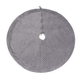 National Tree 60in. Quilted Velvet Silver Tree Skirt