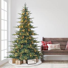 Puleo International 7.5ft. Pre-Lit Utah Fir Christmas Tree