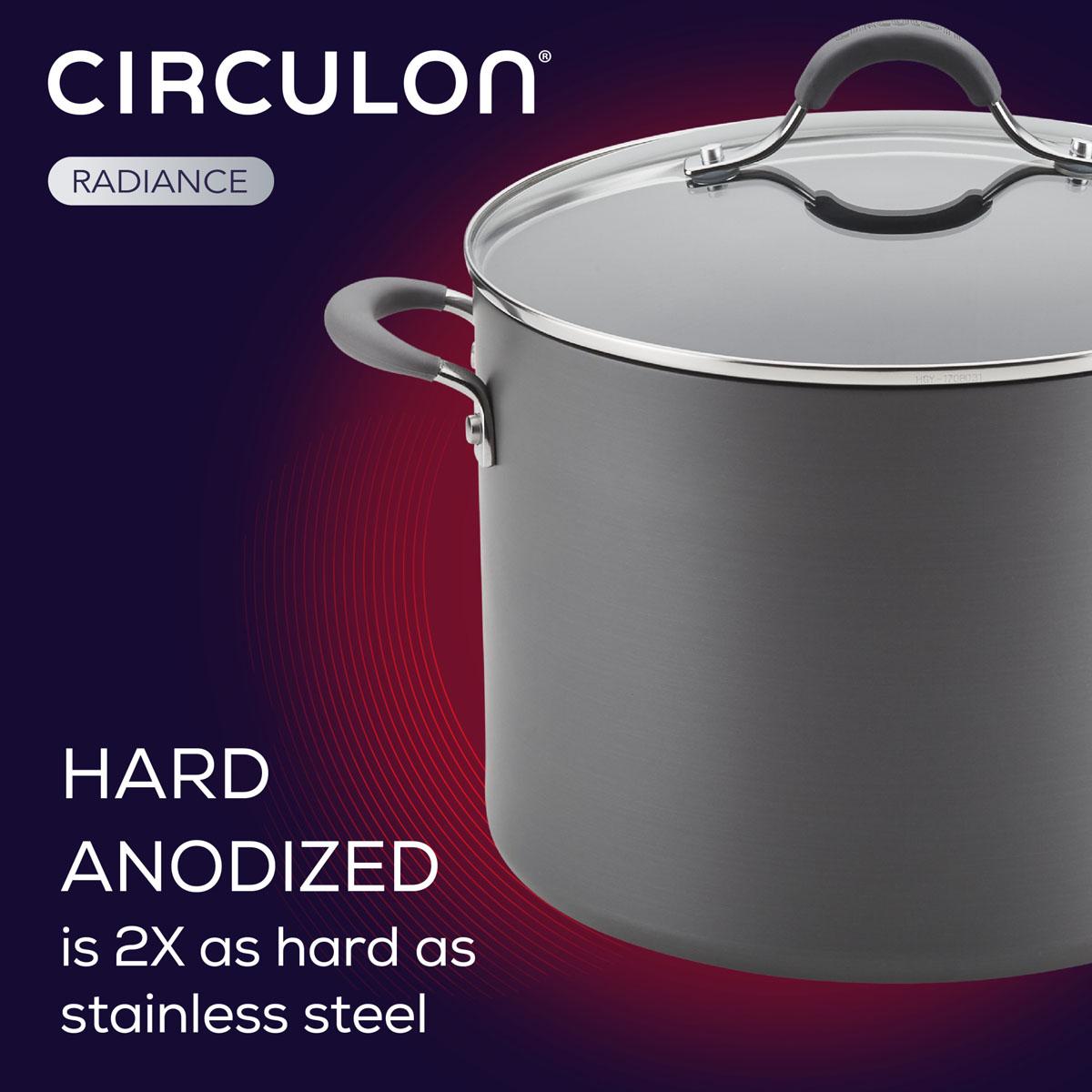 Circulon® Radiance 10qt. Hard-Anodized Non-Stick Wide Stockpot