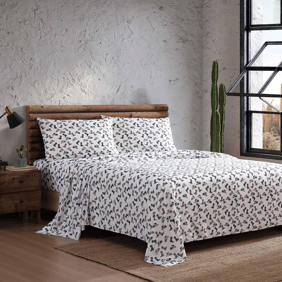 Wrangler Boots N Hats Microfiber Sheet Set