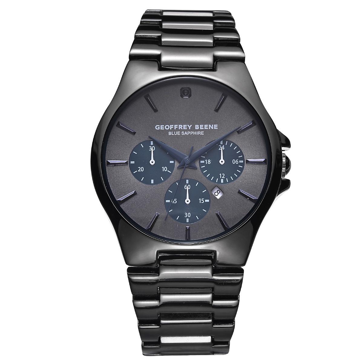 Mens Geoffrey Beene(R) Blue Sapphire Bracelet Watch - GBB0018GU