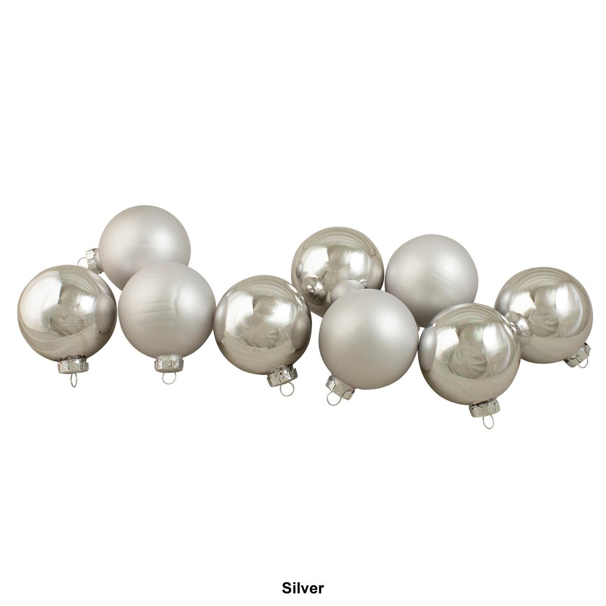 Northlight Seasonal 9ct. 2-Finish Christmas Ball Ornaments