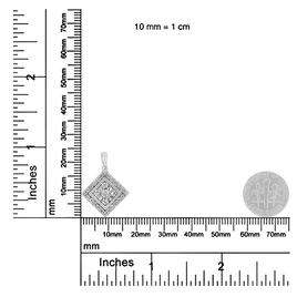 Diamond Classics™ 10kt. 1/2ctw. Diamond Square Pendant