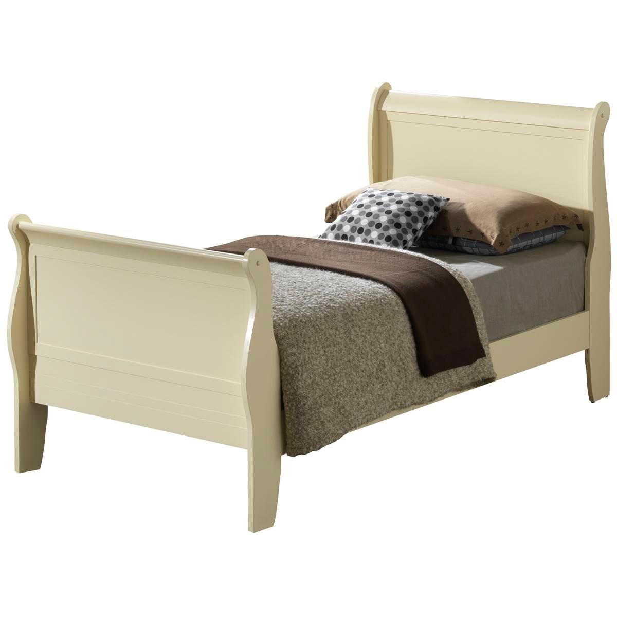 Passion Furniture Louis Philippe Sleigh Bed - Twin