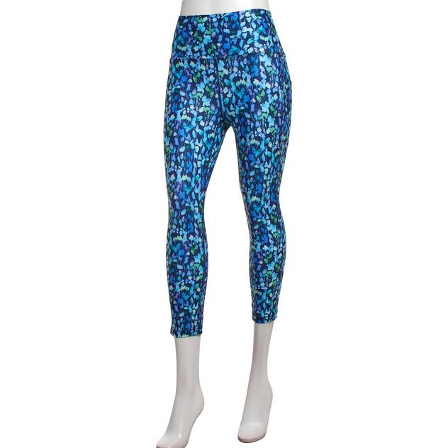 Womens RBX Interlock Capri W/ Foldover Waistband -  Floral Daze