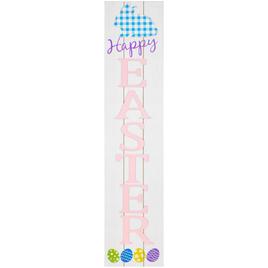 Northlight Seasonal Happy Easter Wooden Porch Sign