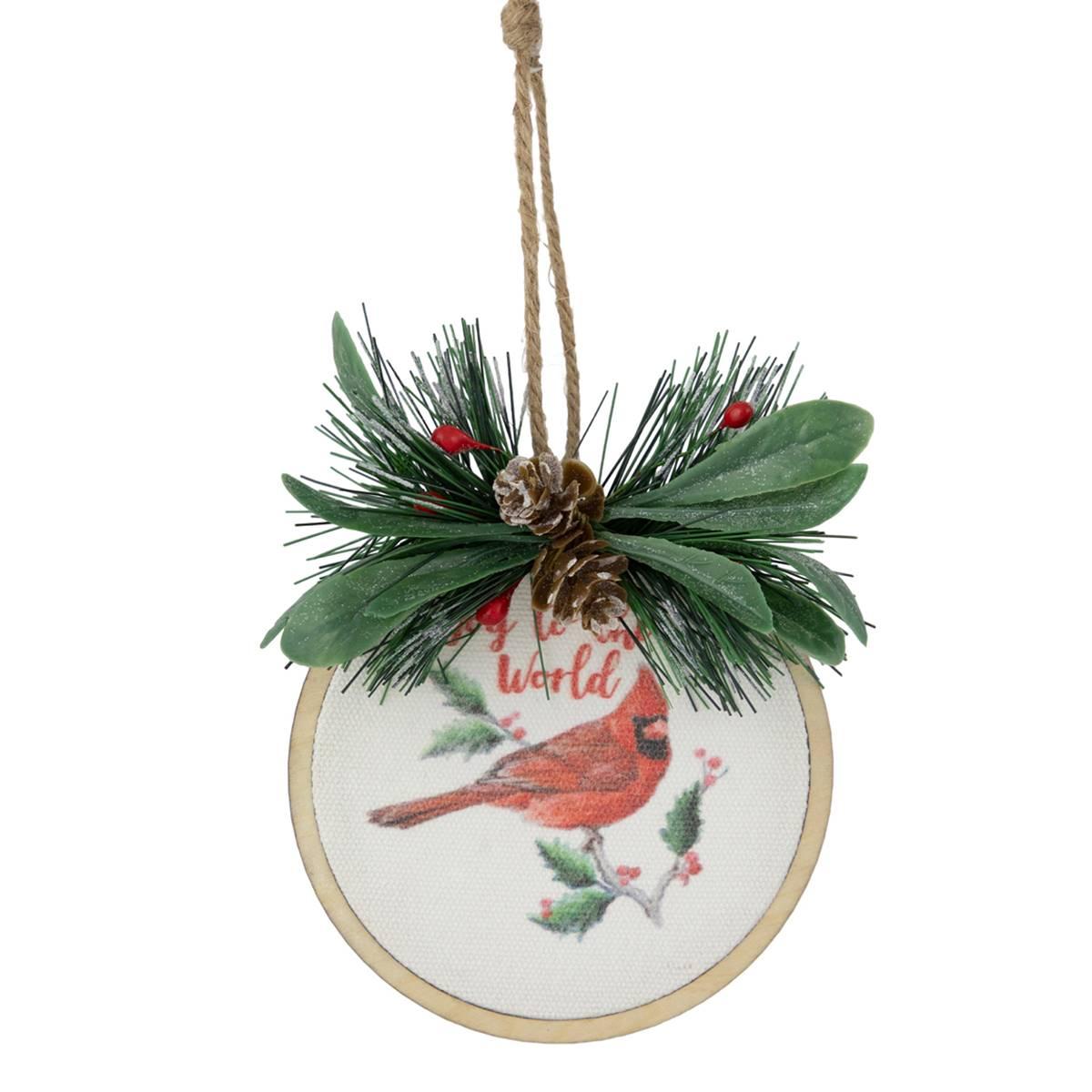 Northlight Seasonal 5.25in. Joy to the World Cardinal Ornament