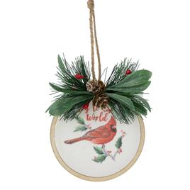 Northlight Seasonal 5.25in. Joy to the World Cardinal Ornament