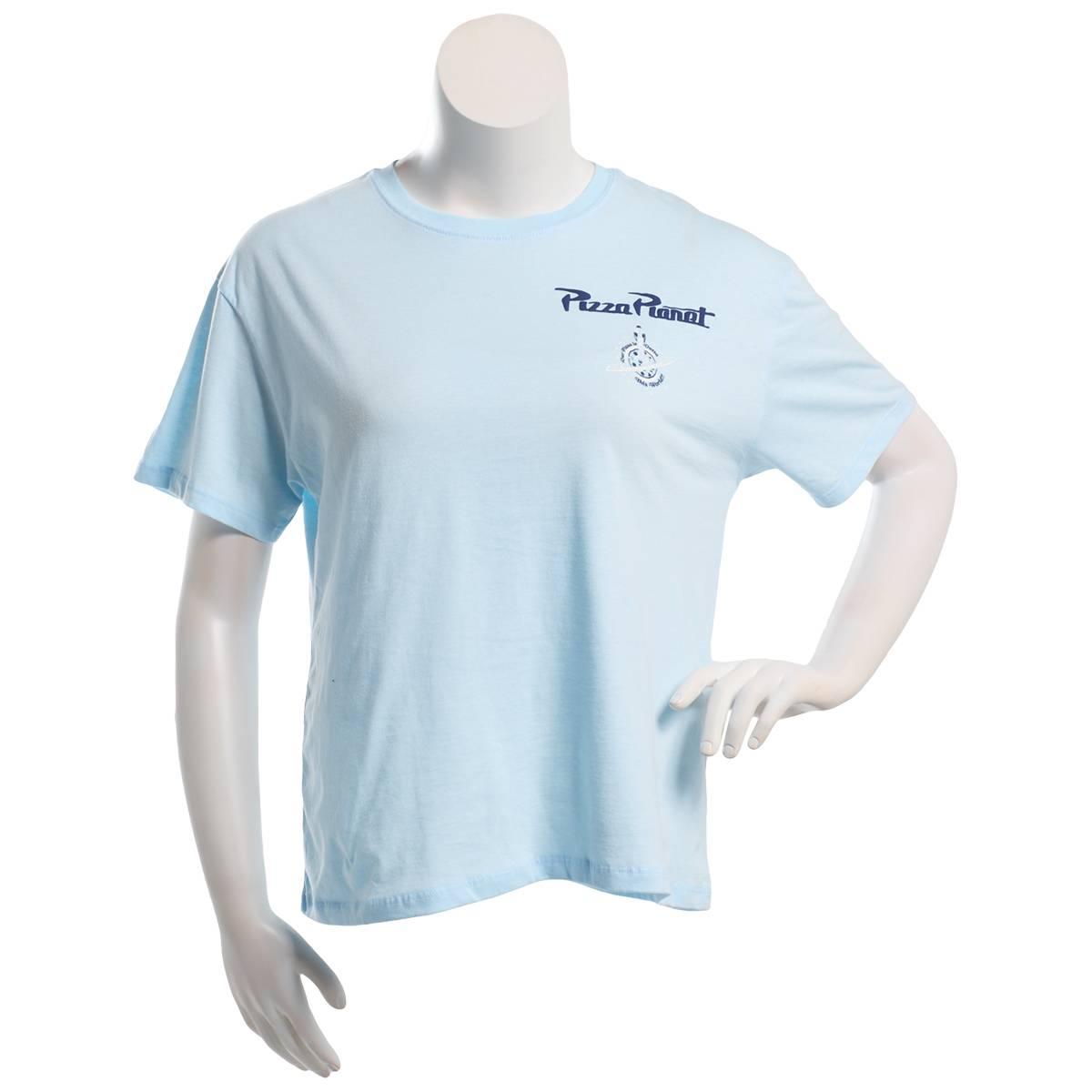 Juniors Hybrid Alien Pizza Planet Girlfriend Tee