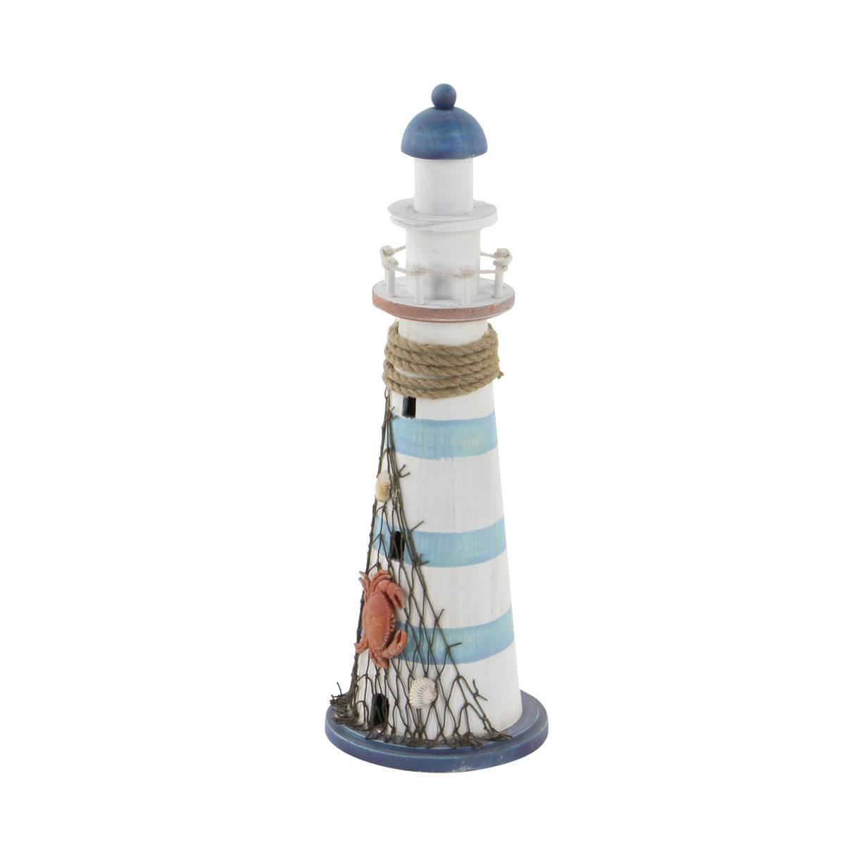 9th & Pike® White Wood Coastal Lighthouse