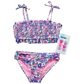 Girls (4-6x) Kensie Girl  2pc. Smocked Floral Swim Set