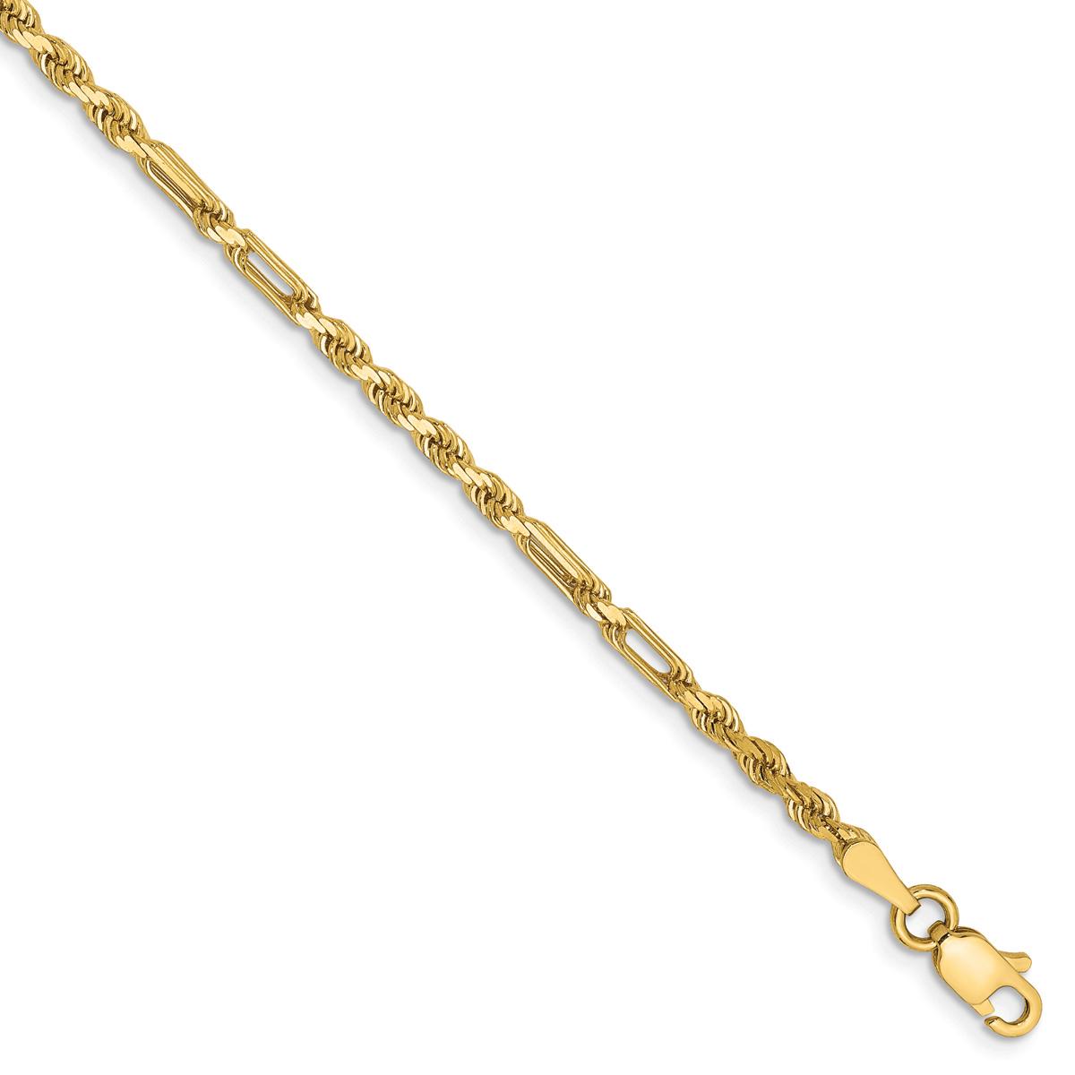 Gold Classics™ 2.5mm. 14k Diamond Cut Milano Rope Necklace