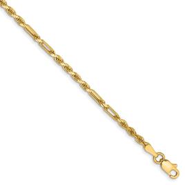 Gold Classics™ 2.5mm. 14k Diamond Cut Milano Rope Necklace
