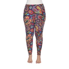 Plus Size White Mark Printed Leggings