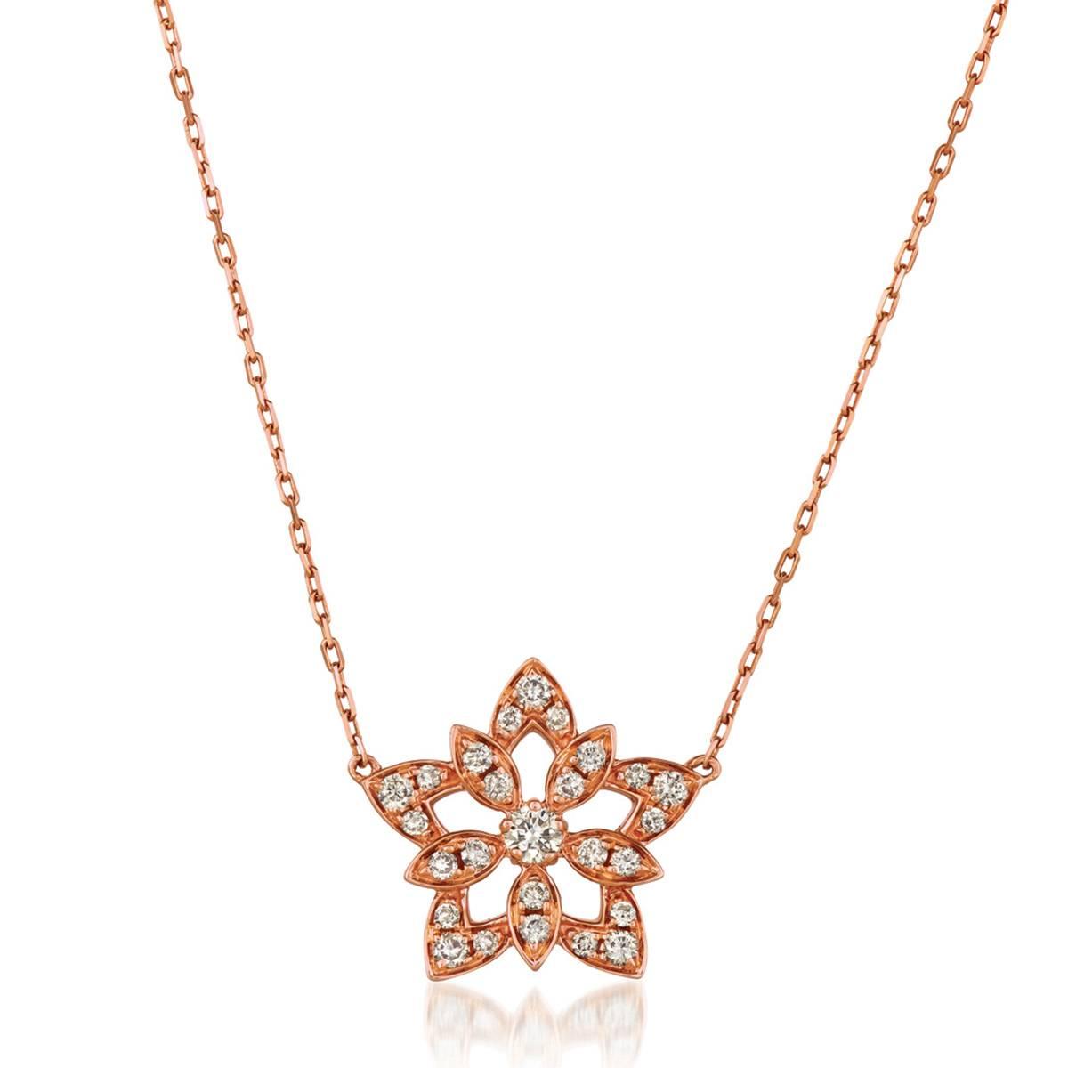 Le Vian(R) Strawberry Gold(R) Nude Diamonds(tm) Flower Pendant