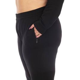 Plus Size White Mark 2pc. Velour Sweatsuit w/ Faux Leather Stripe