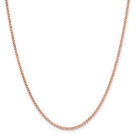 Gold Classics(tm) 2.00mm. 14k Rose Gold Spiga Chain Necklace