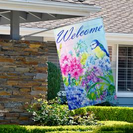 Northlight Seasonal Welcome Bird Outdoor House Flag