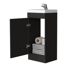 FM FURNITURE Toledo Black Wengue Bathroom Vanity