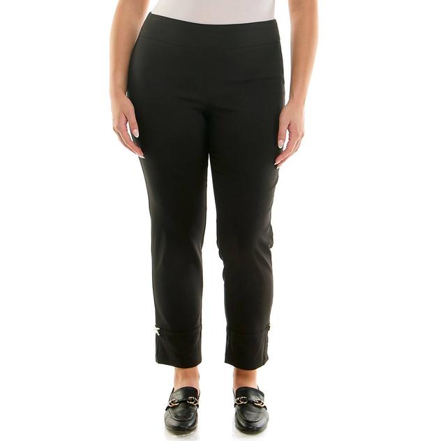 Womens Zac & Rachel Pull On Chain Buckle Ankle Millennium Pants