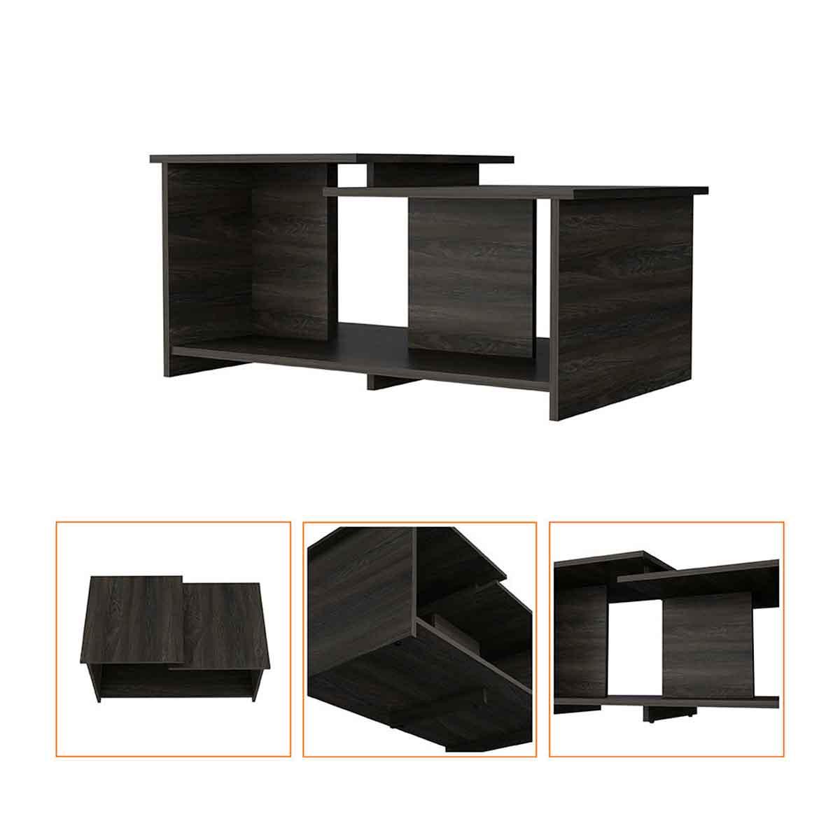 FM FURNITURE Black Waycross Coffee Table
