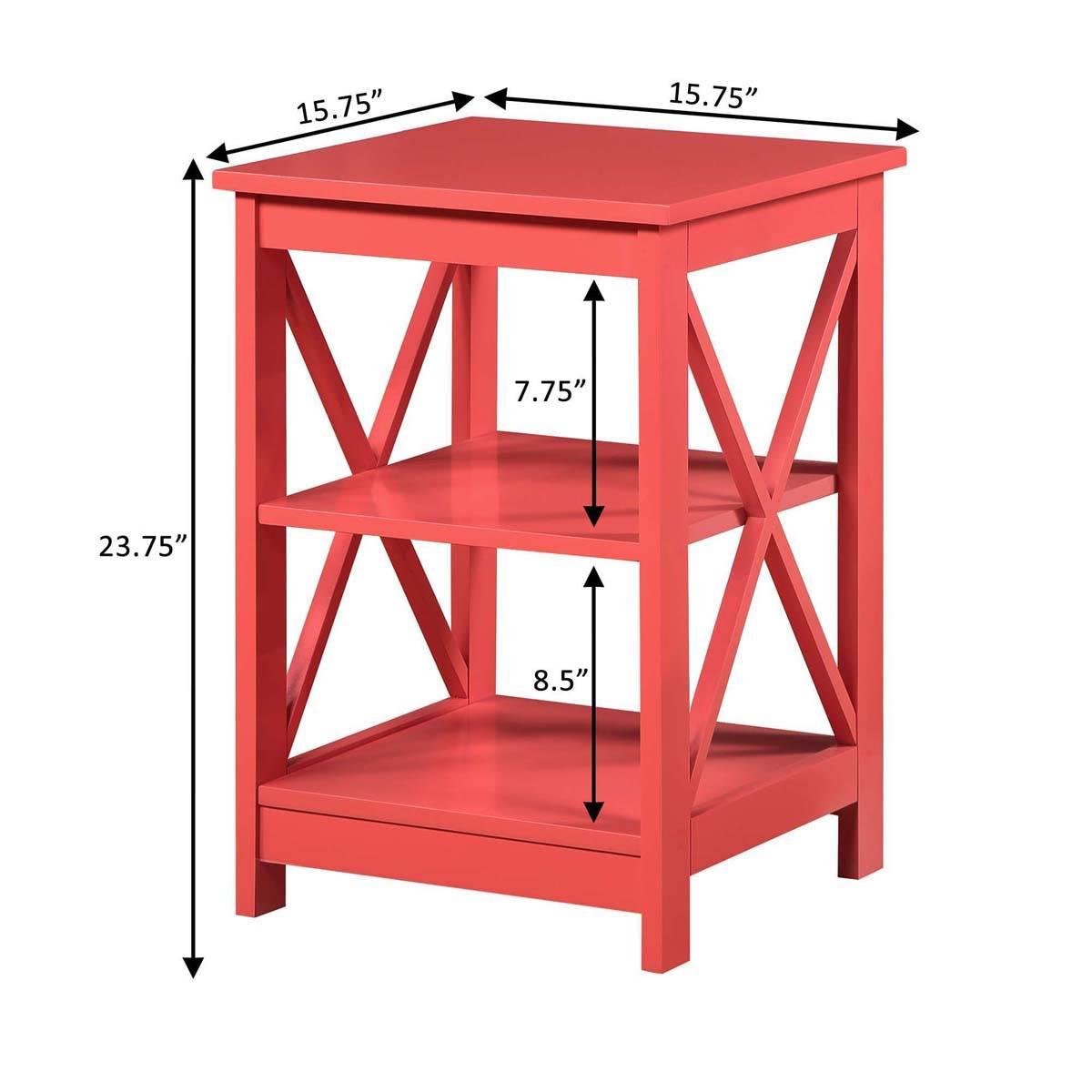 Convenience Concepts Oxford 3-Tier End Table