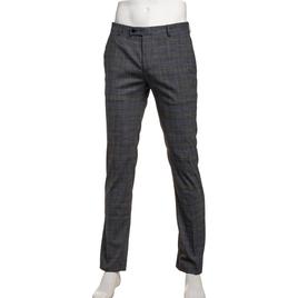 Mens Paisley & Gray Plaid Pants - Blue Black