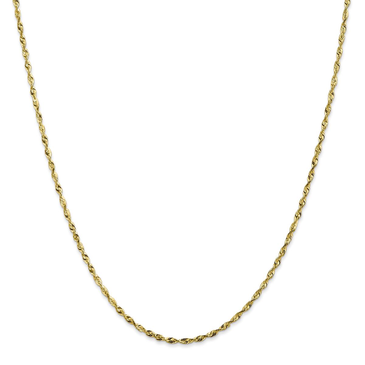 Gold Classics™ 10kt. 1.8mm Extra-Light Rope Chain Bracelet
