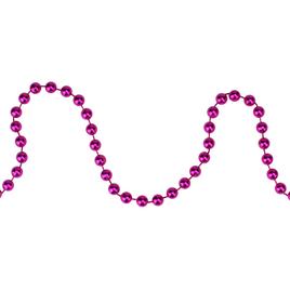 Northlight Seasonal Shiny Metallic Pink Beaded Christmas Garland