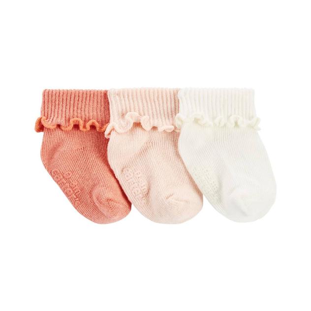 Baby Girl (NB-12M) Carter's® 3pk. Ruffle Cuff Booties
