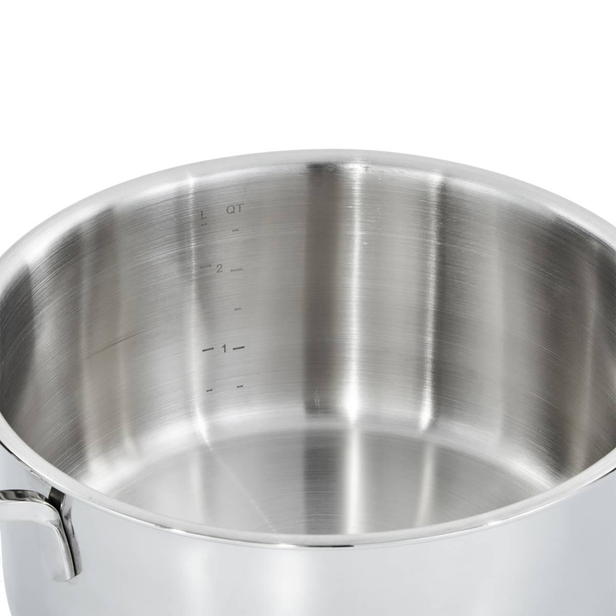 BergHOFF Helix Stainless Steel 8in. Stockpot w/ Glass Lid