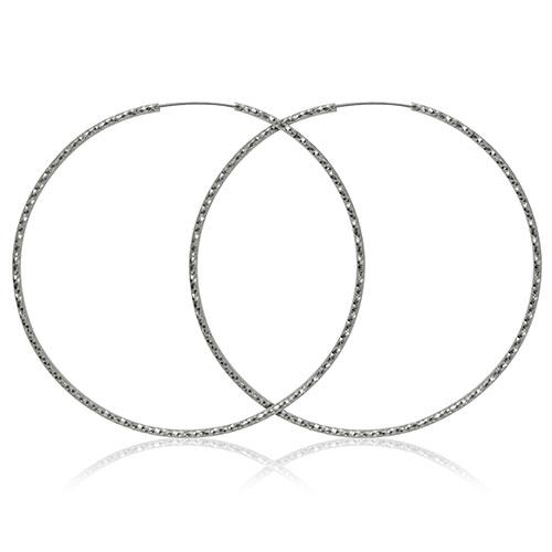 Guess Silver-Tone Hoop Earrings