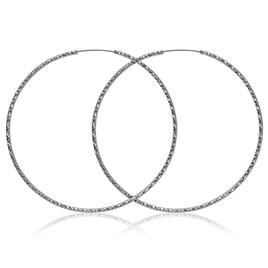 Guess Silver-Tone Hoop Earrings