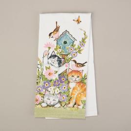 Kay Dee Designs Kittens & Cats w/ Birdhouse Kitchen Towel