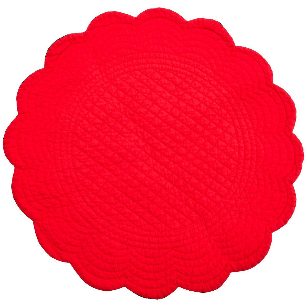 Red & Green Round Placemat